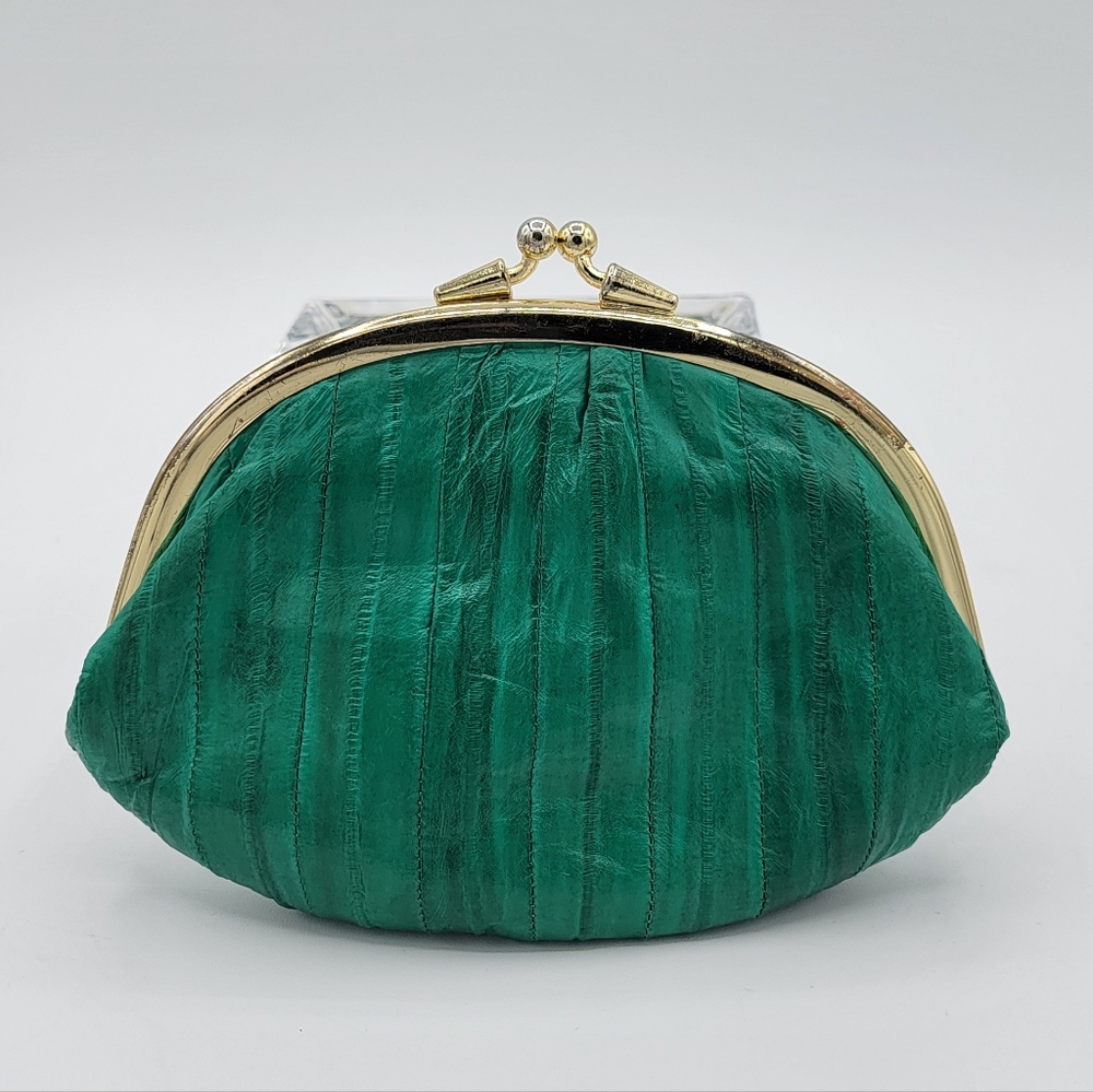 Vintage Green Kisslock Coin Purse #2854